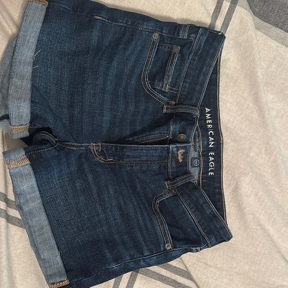 American Eagle Outfitters Dark Blue Jean Shorts
